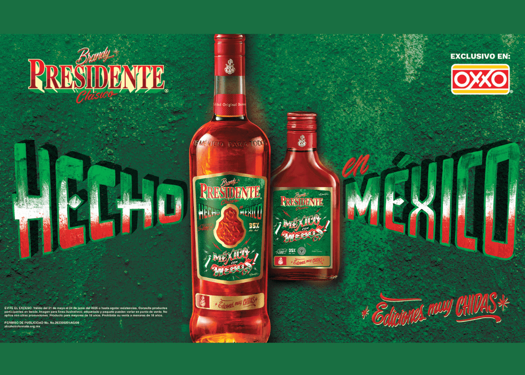 Portada de “México con webos”, la campaña de Brandy Presidente de la mano de Leo Constellation México