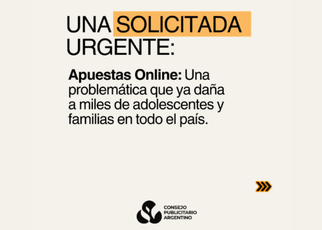Portada de El Consejo Publicitario Argentino realizó una solicitada sobre el avance de las apuestas online en adolescentes