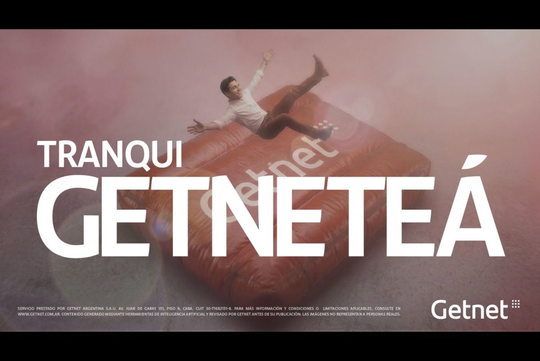 Portada de Getnet junto a Publicis lanza “Tranqui, getneteá”, su primera campaña creada íntegramente con IA