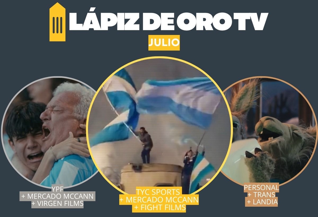 Portada de TyC Sports, Mercado McCann y Fight Films ganan el Lápiz de Oro de TV de Julio